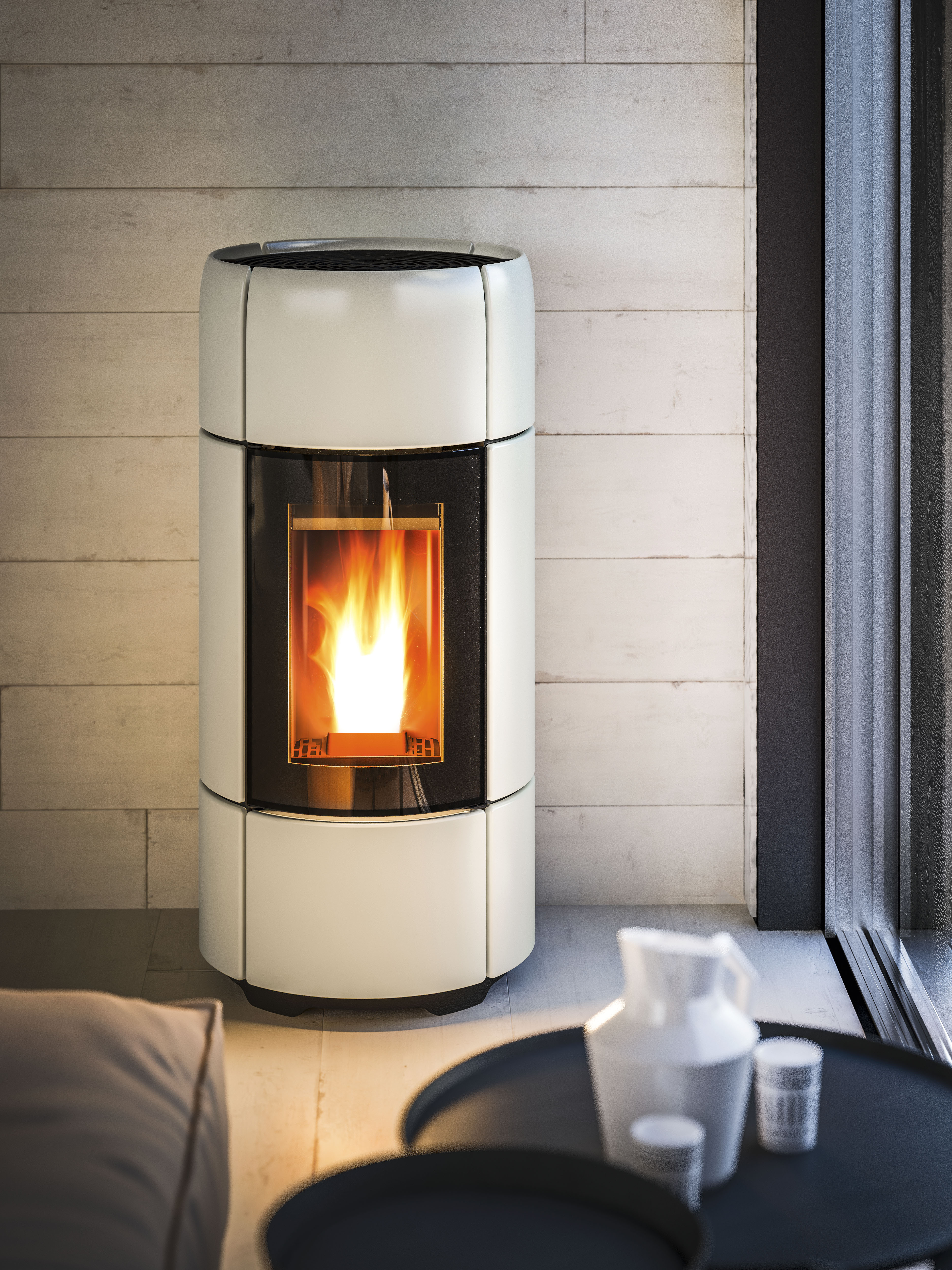 Camini e stufe: 10 idee da tenere in caldo Rivestimento camino a pellet