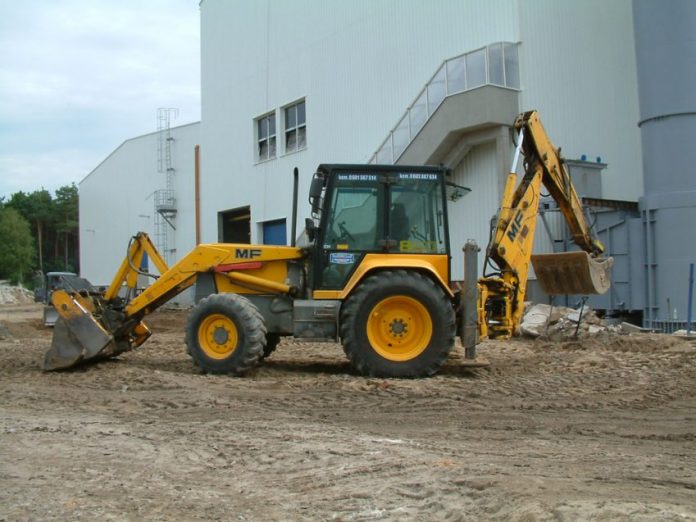 Macchina in un cantiere