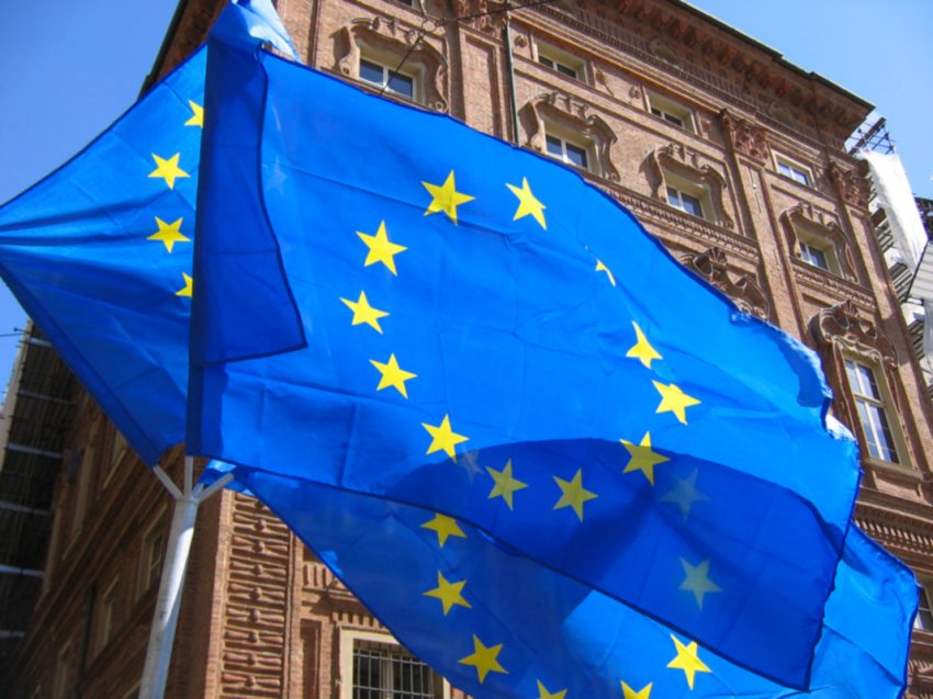 La bandiera dell'Unione Europea