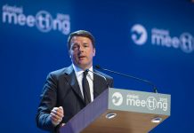 Matteo Renzi al meeting di RImini