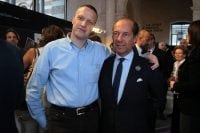 Ettore Riello (a destra) con il sindaco di Verona, Flavio Tosi