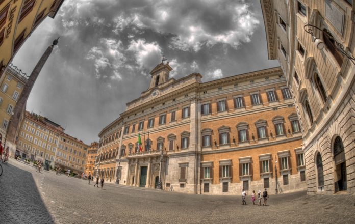Montecitorio, sede del Parlamento