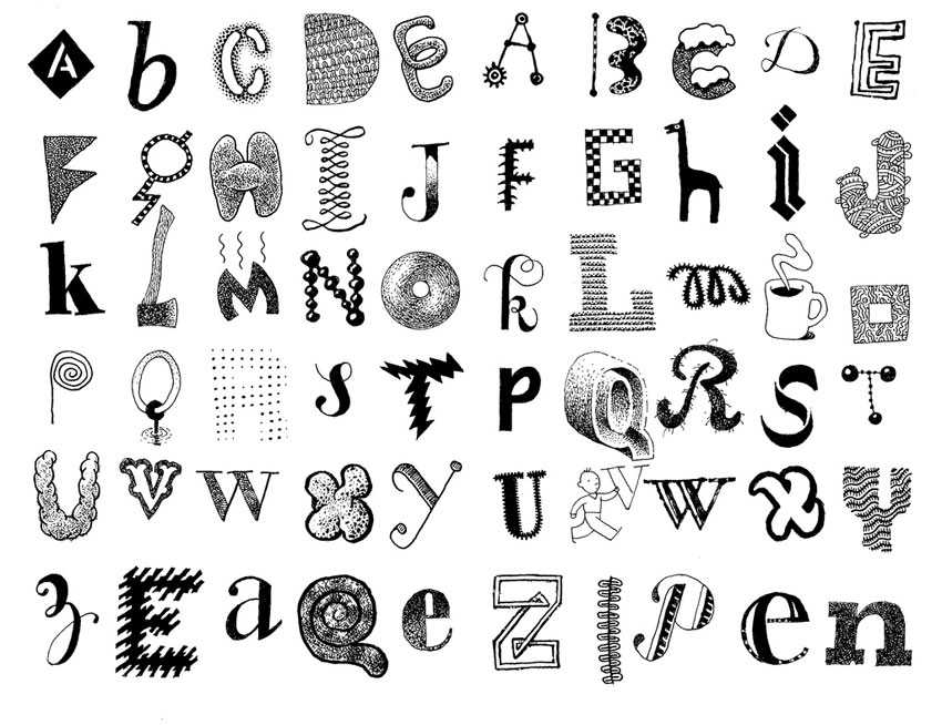 Letter style. Шрифт Moyers. 16 Буква. Alphabet cool build.
