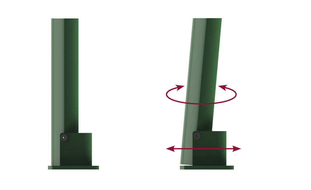 Movimenti-palo B-FLEX - Betafence