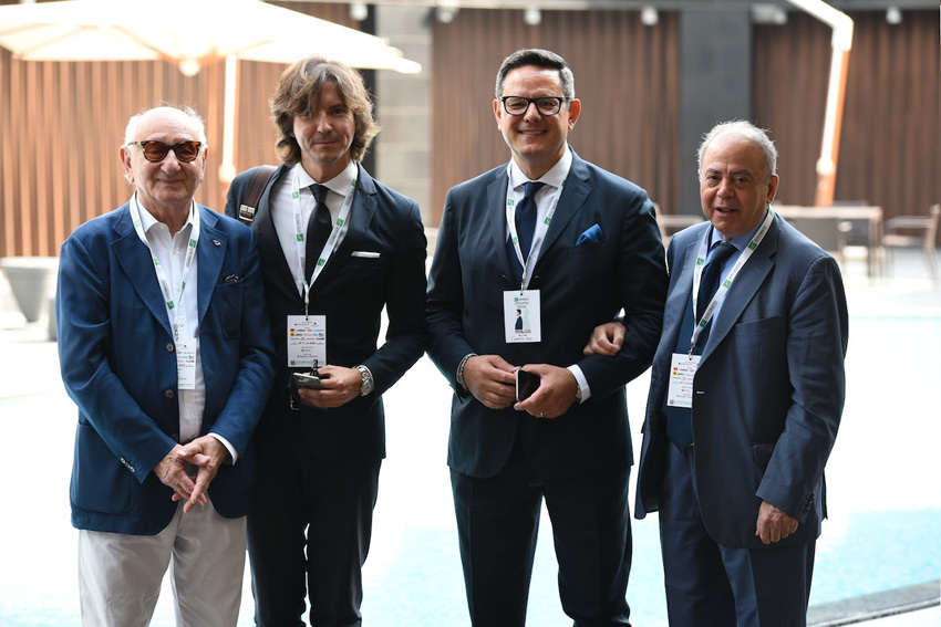 Da sinistra, Giuseppe Freri, presidente Federcomated, Luca Berardo presidente Sercomated, Gabriele Nicoli vicepresidente Sercomated, Mario Verduci, amministratore delegato Sercomated