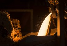Lavorazione della lana di roccia