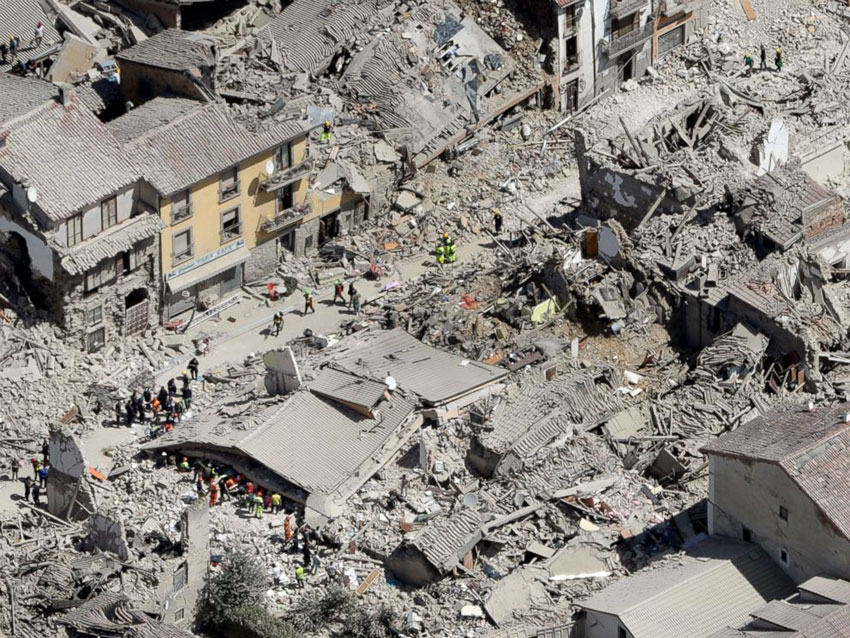 Il terremoto ad Amatrice