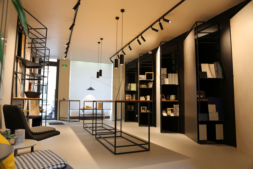 Interno dello show room Zanutta a Parigi