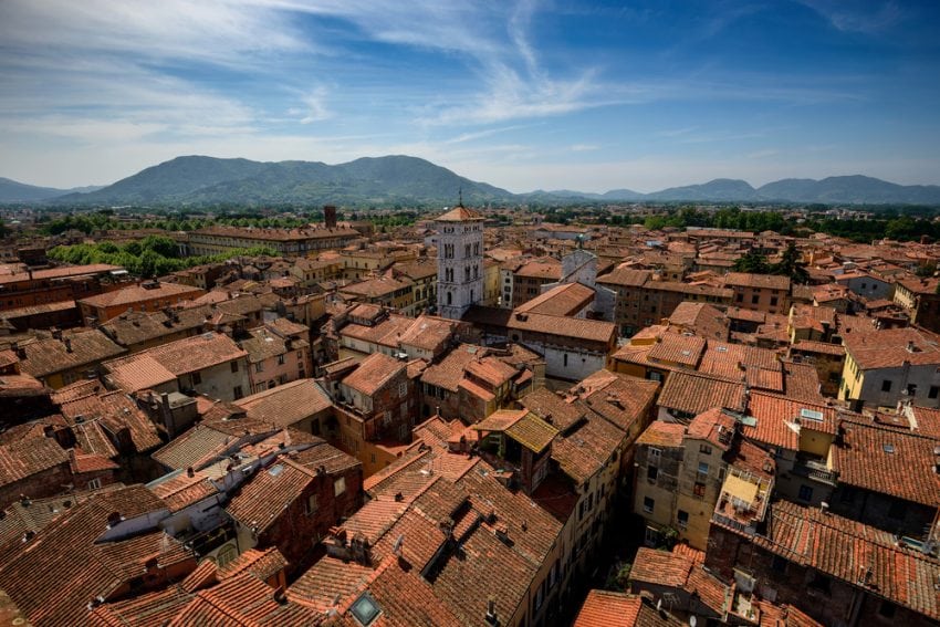 Lucca, dall'alto