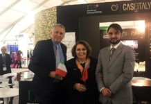 Azzedine Nekmouche, presidente dell’Ordine Nazionale degli Architetti del Marocco; Laura Michelini, Presidente di Caseitaly; Sami Ben Jelloul, Trade Analyst di Ice Casablanca