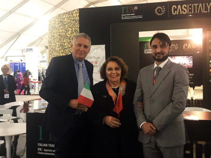 Azzedine Nekmouche, presidente dell’Ordine Nazionale degli Architetti del Marocco; Laura Michelini, Presidente di Caseitaly; Sami Ben Jelloul, Trade Analyst di Ice Casablanca