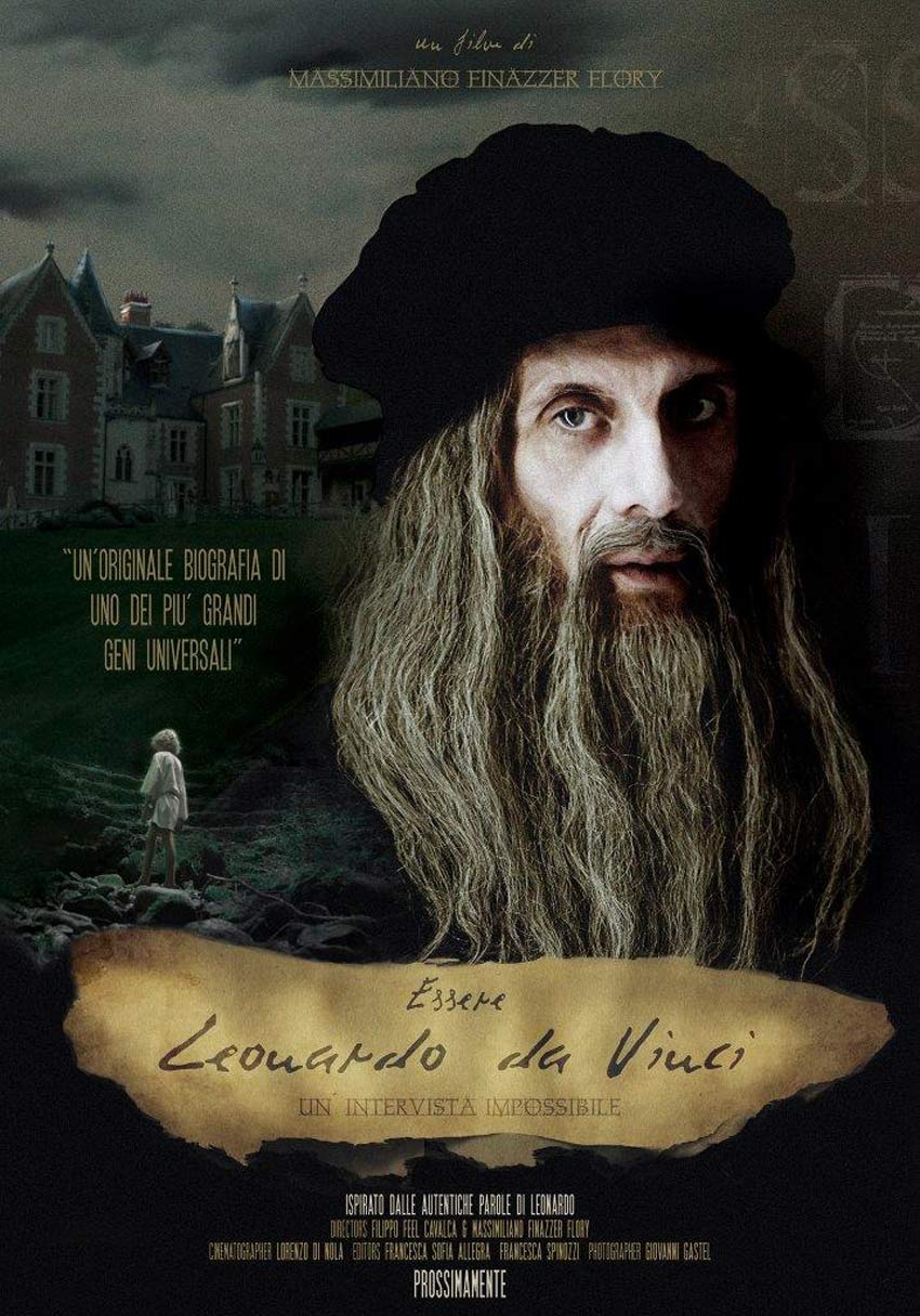 La locandina del film su Leonardo