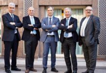 La nuova squadra di Anima: Alberto Montanini (vicepresidente), Pietro Almici (Vicepresidente), Marco Nocivelli (presidente), Roberto Saccone (vicepresidente) e Bruno Fierro (vicepresidente)