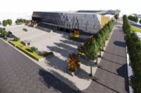 Rendering della pavimentazione della Curva Sud