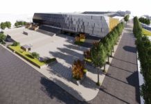 Rendering della pavimentazione della Curva Sud