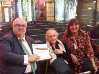 Da sinistra, Federico Geremia, Presidente San Marco Group, Alessandrina Tamburini, Presidente onorario San Marco Group, e Antonella Geremia