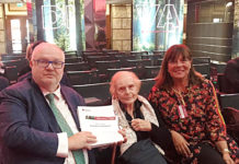 Da sinistra, Federico Geremia, Presidente San Marco Group, Alessandrina Tamburini, Presidente onorario San Marco Group, e Antonella Geremia