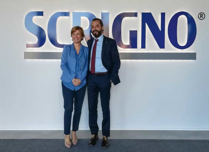 Maddalena_Marchesini-Luca_Geron Maddalena Marchesini, amministratore delegato di Scrigno, con Luigi Geron, presidente dell’azienda