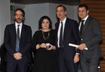 Il sindaco di Milano, Beppe Sala consegna l'Ambrogino d'Oro alla memoria di Giorgio Squinzi