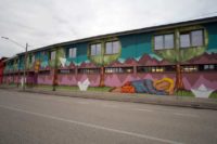 L'affresco sulla fabbrica Ard Raccanello