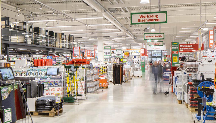 Interno di un punto vendita di Hagebau