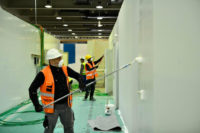 Pitture Boero nell'hub ospedaliero in Fiera a MIlano