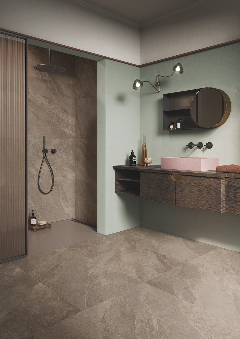 Bagno effetto pietra in gres - Shop Terratinta Group