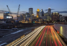 Lavori infrastrutturali a Minneapolis (Minnesota)