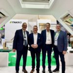Da sinistra, Bruno Pernpruner Direttore Generale di Fakro Italia, Jacek Kulpa Direttore Export Fakro Group, Jaroslaw Stadnik amministratore Fakro Italia e Slawomir Gawlik Direttore Marketing Fakro Group.