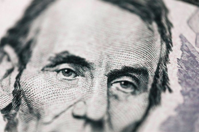 Abramo Lincoln su una banconota Usa