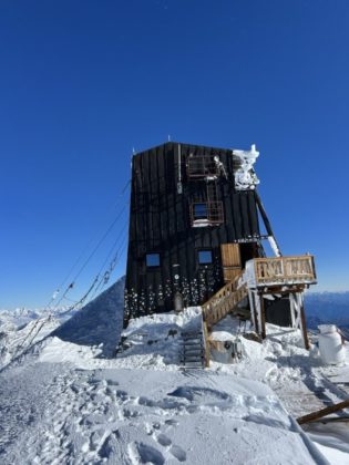 Il rifugio Capanna Margherita sul Monte Rosa