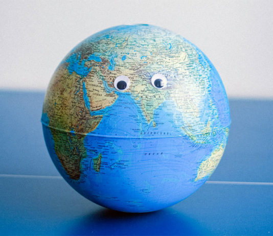 Un globo preoccupato