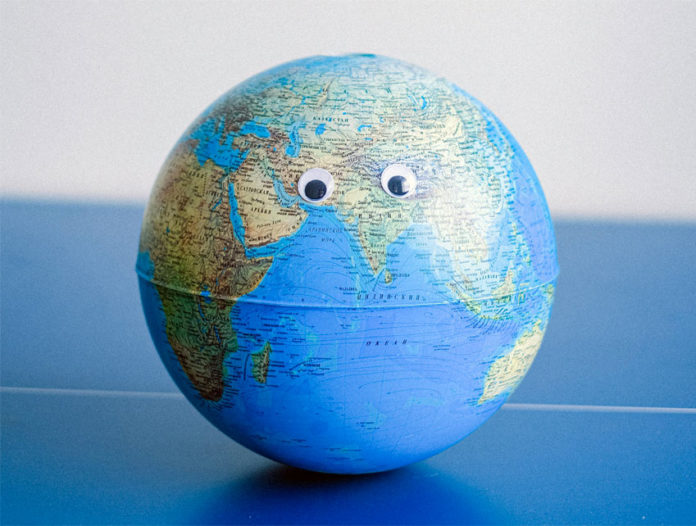 Un globo preoccupato