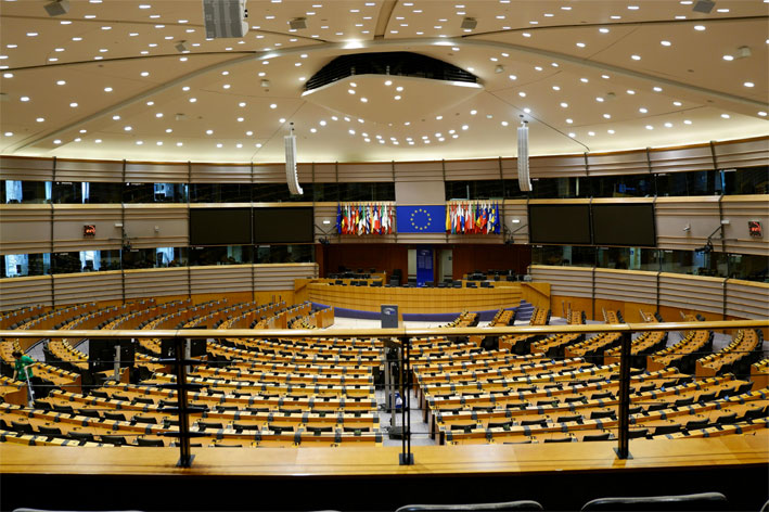 La sede parlamentare a Bruxelles