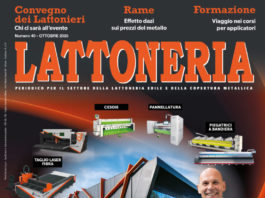 Anteprima Convegno dei Lattonieri, tetto aggraffato e corsa del rame sul nuovo numero di Lattoneria