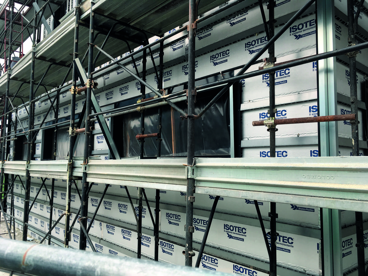 I pannelli Isotec per la facciata del rugby Sondrio